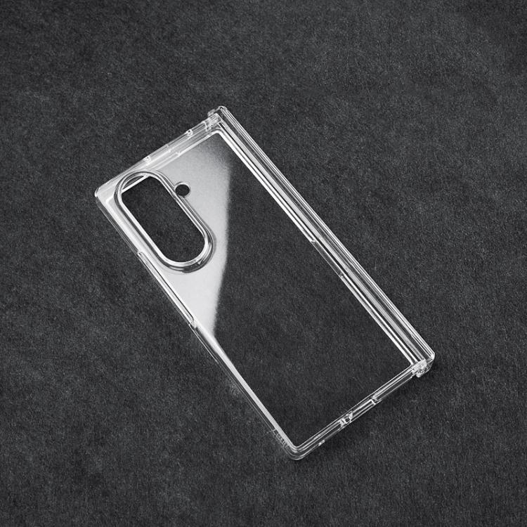 Funda protectora 3 en 1 para Samsung Galaxy Z Fold7, transparente, a prueba de golpes (transparente)