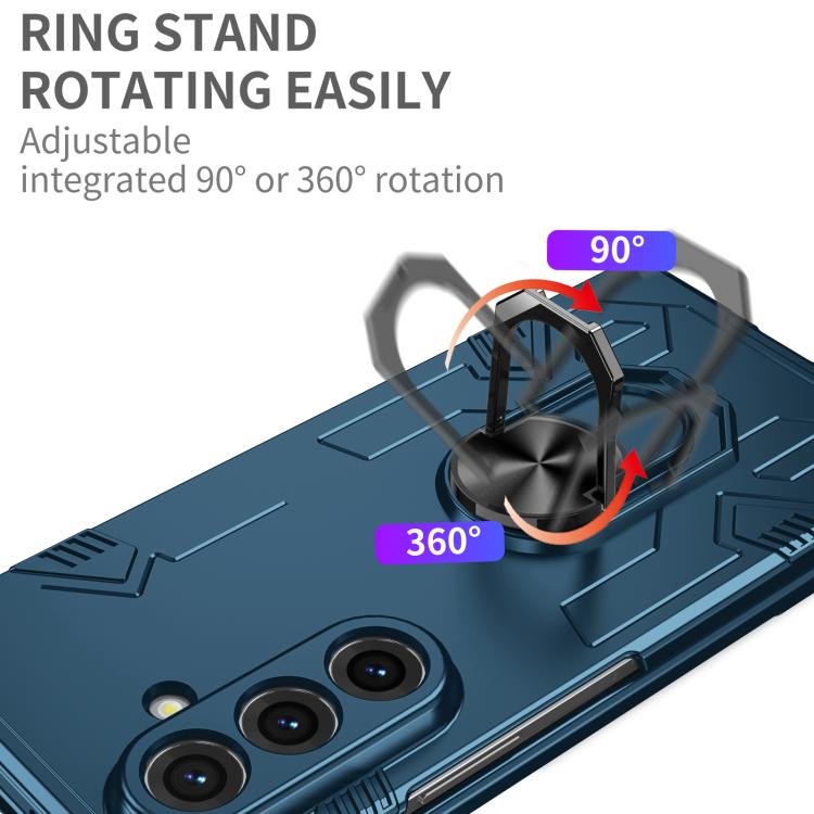 Funda mate antigolpes con protección UV para Samsung Galaxy Z Fold7 5G (azul oscuro)