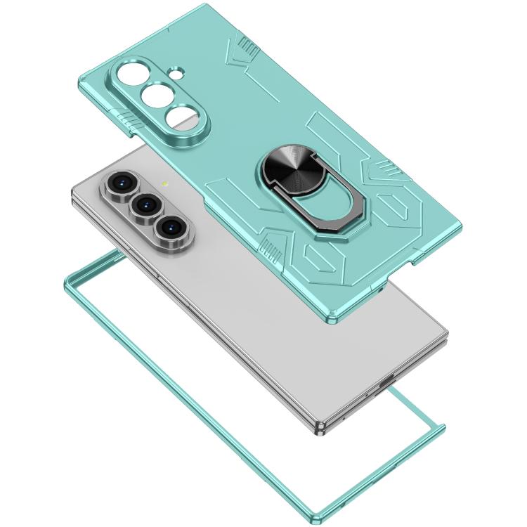 Funda mate antigolpes con protección UV para Samsung Galaxy Z Fold7 5G (azul cielo)