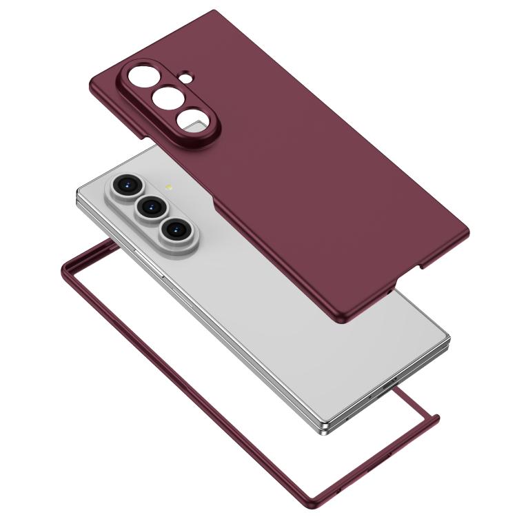 Funda plegable para Samsung Galaxy Z Fold7 5G Armor (rojo vino)