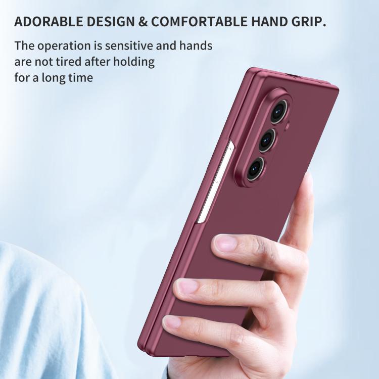 Funda plegable para Samsung Galaxy Z Fold7 5G Armor (rojo vino)