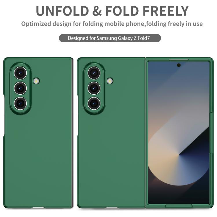 Funda plegable para Samsung Galaxy Z Fold7 5G (verde oscuro)