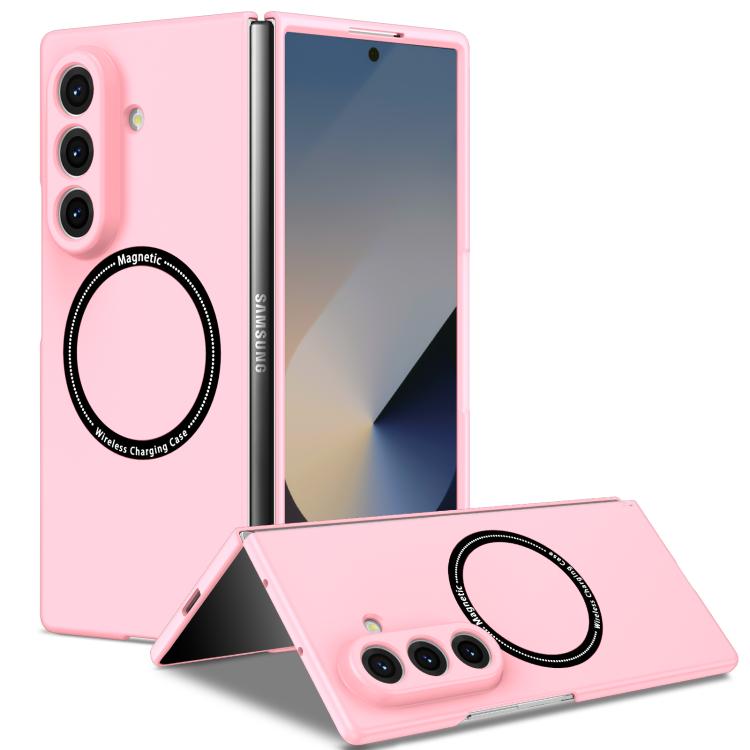 Funda protectora con anillo para Samsung Galaxy Z Fold7 5G (rosa)