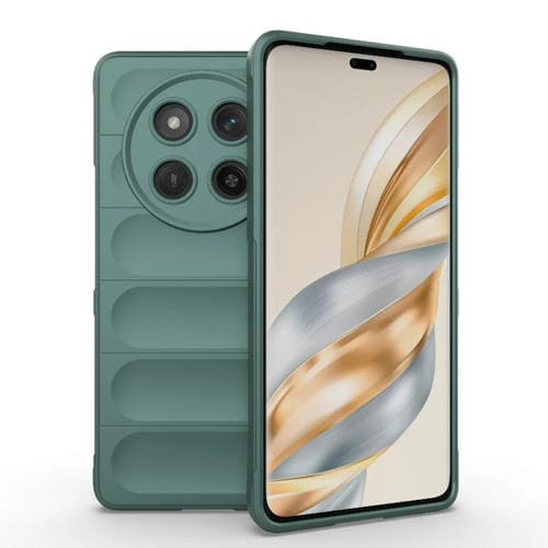 Funda TPU y Franela con Protección Mágica para Honor X60 Pro 5G (Verde Oscuro)