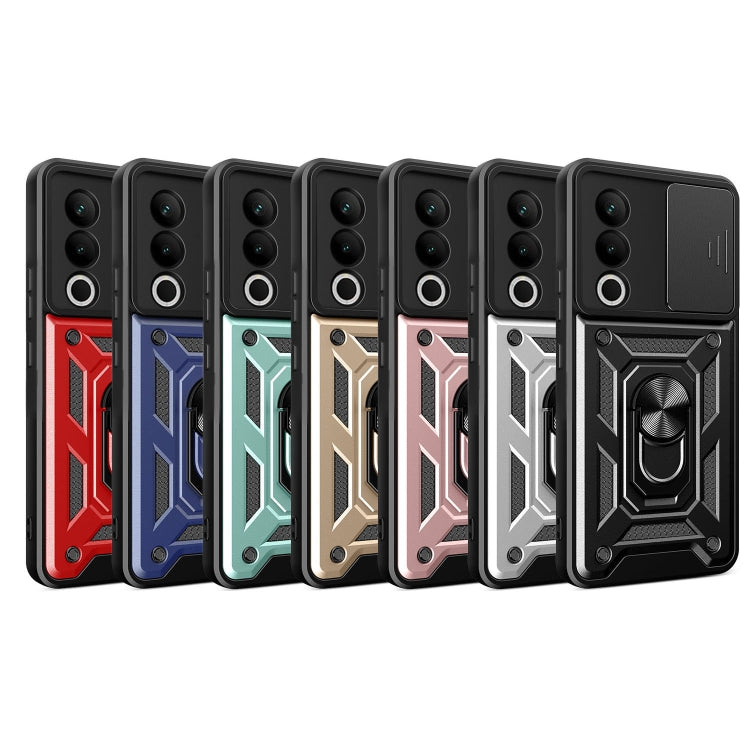 Funda Híbrida TPU y PC OnePlus Nord CE4 5G con Cubierta Deslizante Cámara (Plateada)