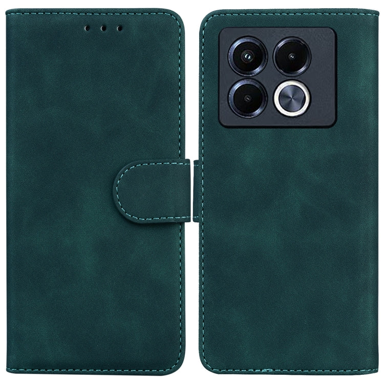 Funda de Cuero con Tapa para Infinix Note 40 5G (Verde)