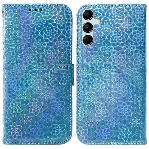 Funda de Teléfono Samsung Galaxy A15 Cuero con Hebilla Magnética (Azul)