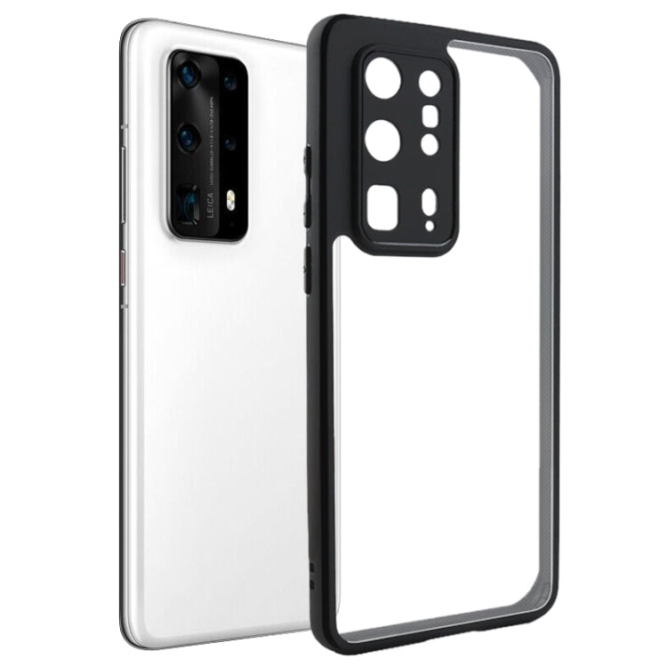 Funda para Huawei P40 Pro+ Frosted TPU y Transparente PC (Negro)