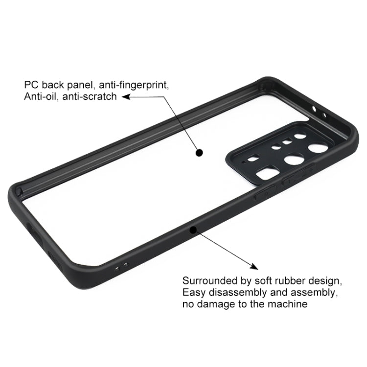 Funda para Huawei P40 Pro+ Frosted TPU y Transparente PC (Negro)
