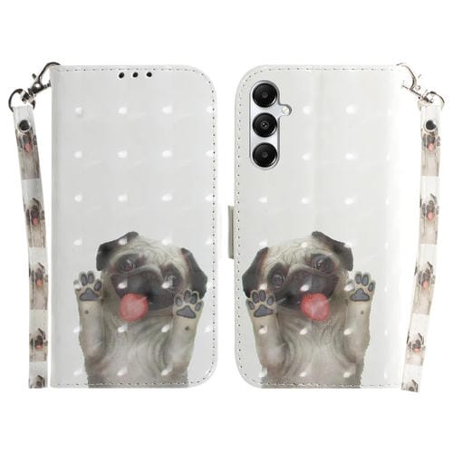 Funda para Teléfono Samsung Galaxy A05S Cuero con Tapa Horizontal (Pug)