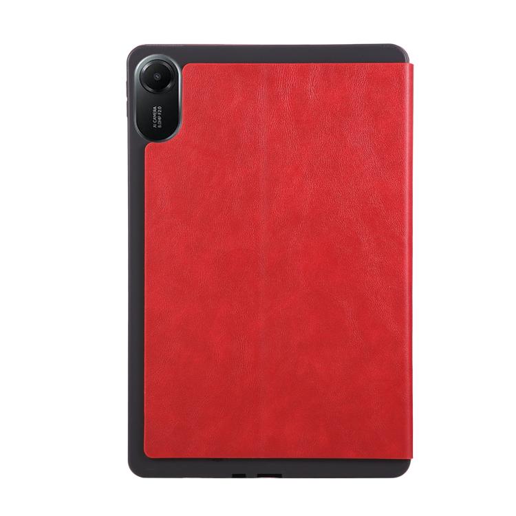 Funda de cuero Crazy Horse para tableta Xiaomi Redmi Pad 2 (roja)