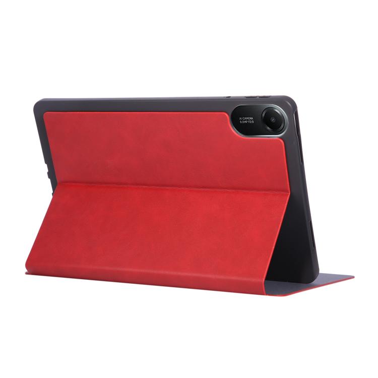 Funda de cuero Crazy Horse para tableta Xiaomi Redmi Pad 2 (roja)