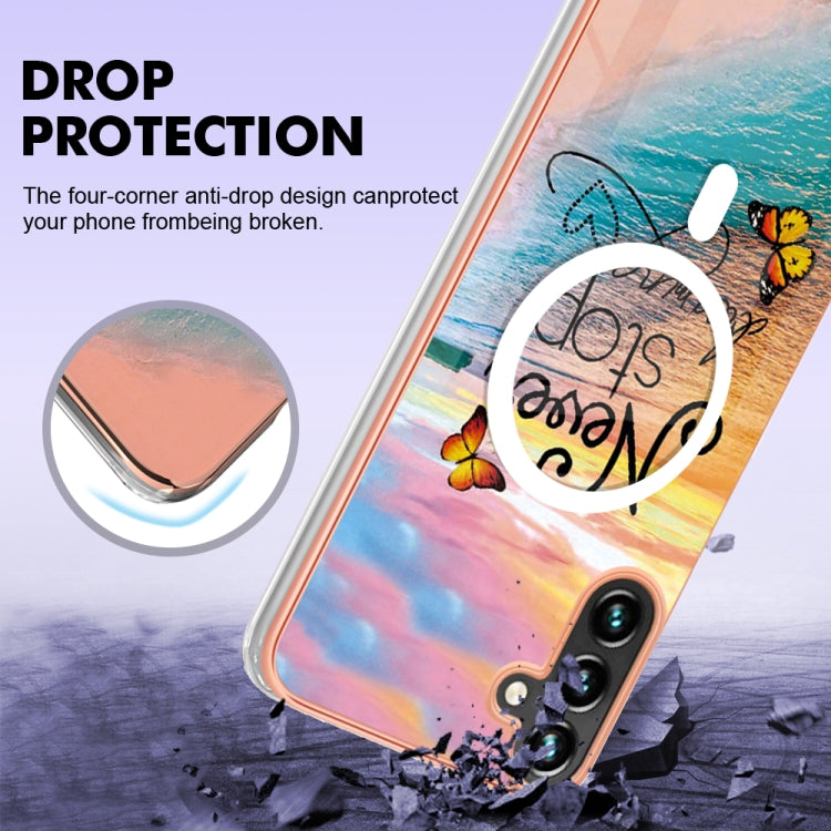 Caja de Teléfono Samsung Galaxy A54 5G Imd Magsafe TPU Doble Cara (Dream Butterfly)