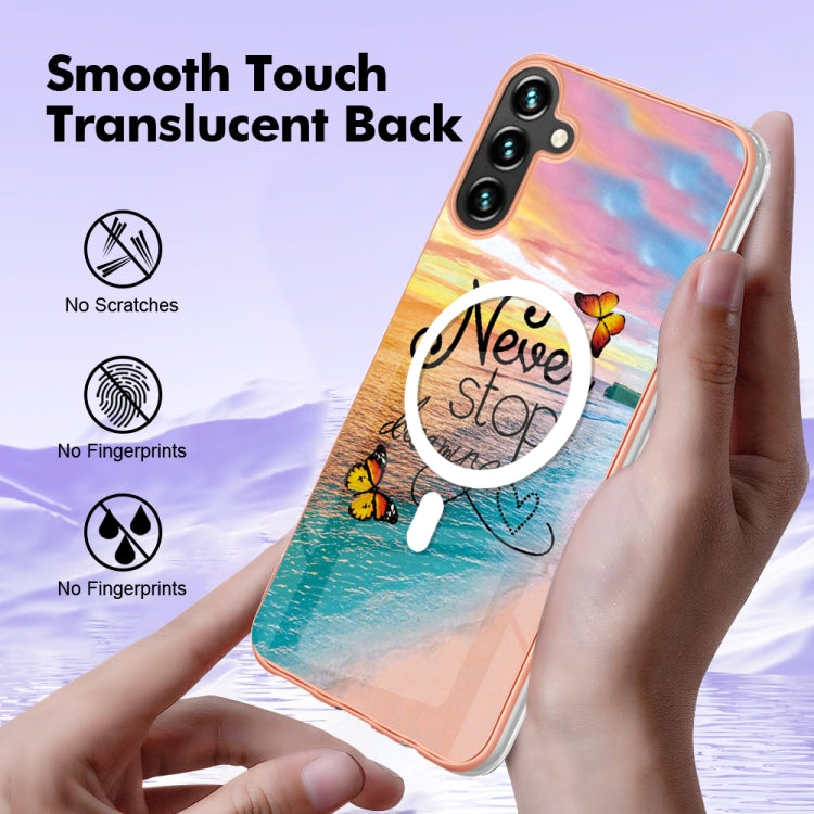 Caja de Teléfono Samsung Galaxy A54 5G Imd Magsafe TPU Doble Cara (Dream Butterfly)