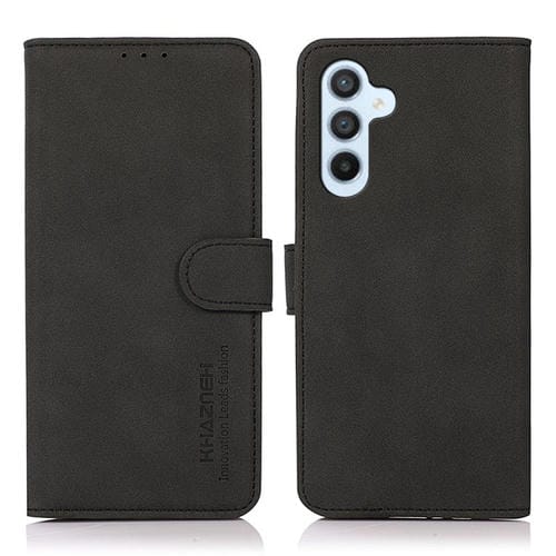 Funda para Samsung Galaxy A35 5G Khazneh Cuero Textura Mate (Negro)