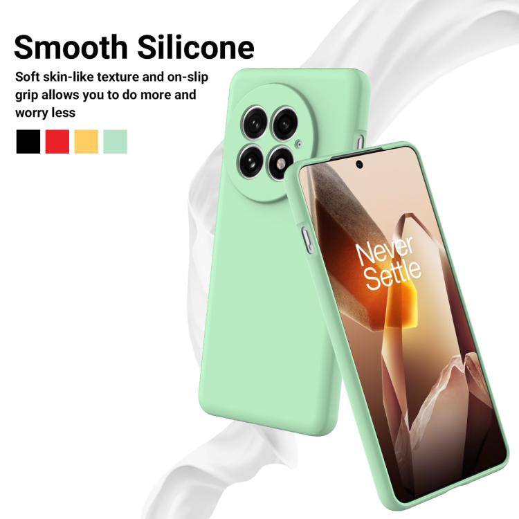 Funda silicona líquida a prueba de golpes OnePlus 13 (Verde)