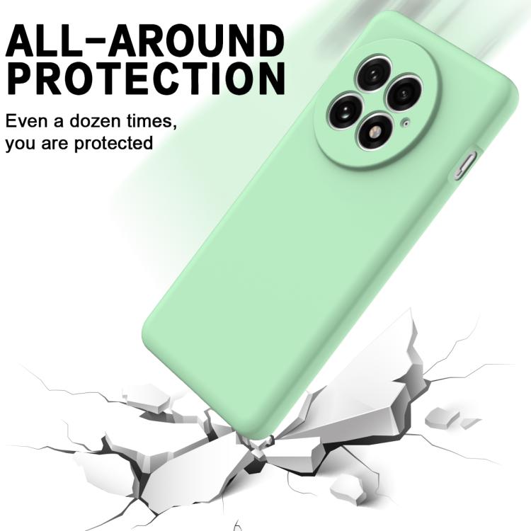 Funda silicona líquida a prueba de golpes OnePlus 13 (Verde)