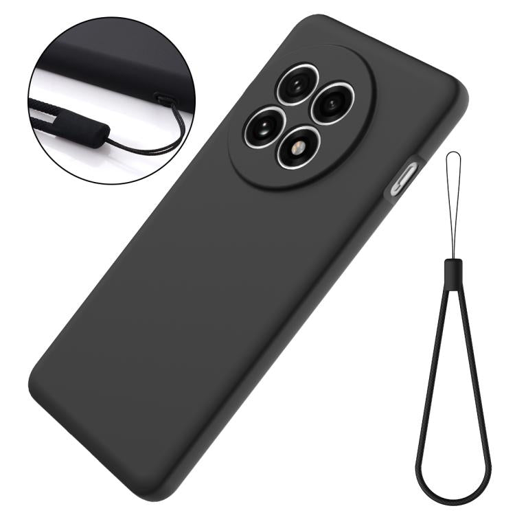 Funda Silicona Líquida para OnePlus 13R Ace 5 5 Pro a Prueba de Golpes (Negra)