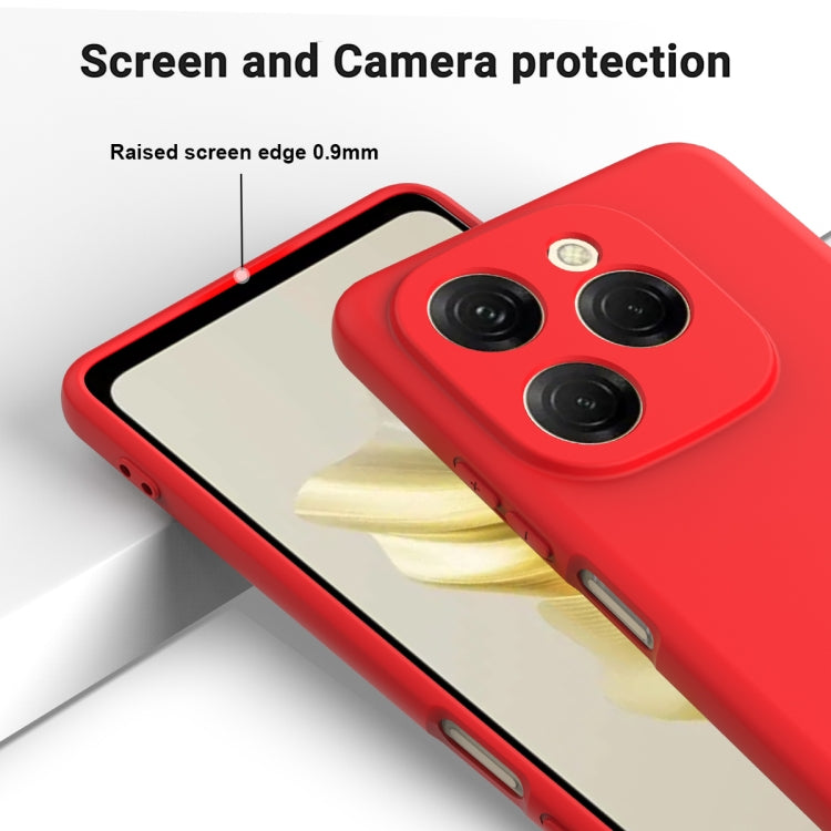 Funda Silicona Líquida Tecno Spark 20 Pro 5G a Prueba de Golpes (Rojo)