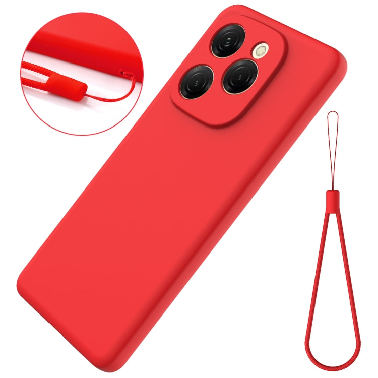 Funda Silicona Líquida Tecno Spark 20 Pro 5G a Prueba de Golpes (Rojo)