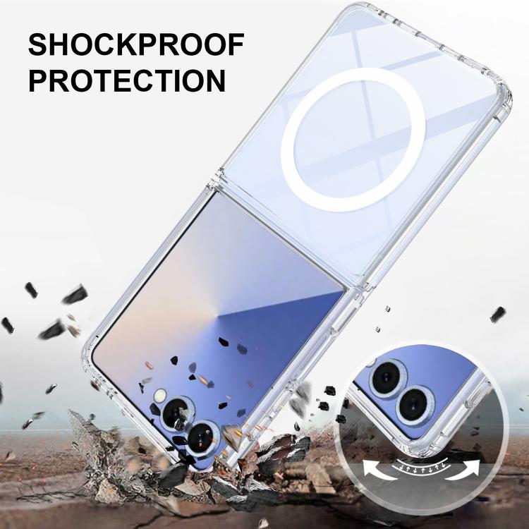 Funda de acrílico transparente MagSafe para Samsung Galaxy Z Flip7 5G