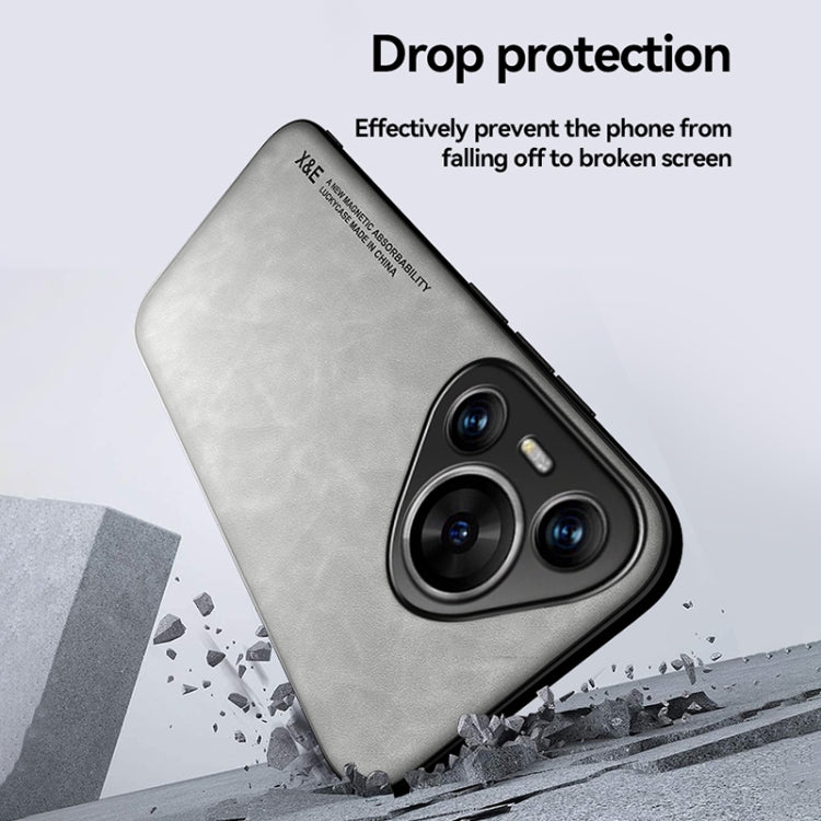 Funda de Cuero con Tapa Magnética para Huawei Nova 13 Pro Skin Feel (Azul)