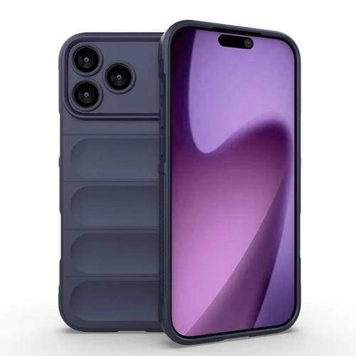 Funda de TPU + franela Magic Shield para iPhone 17 Pro Max (azul oscuro)