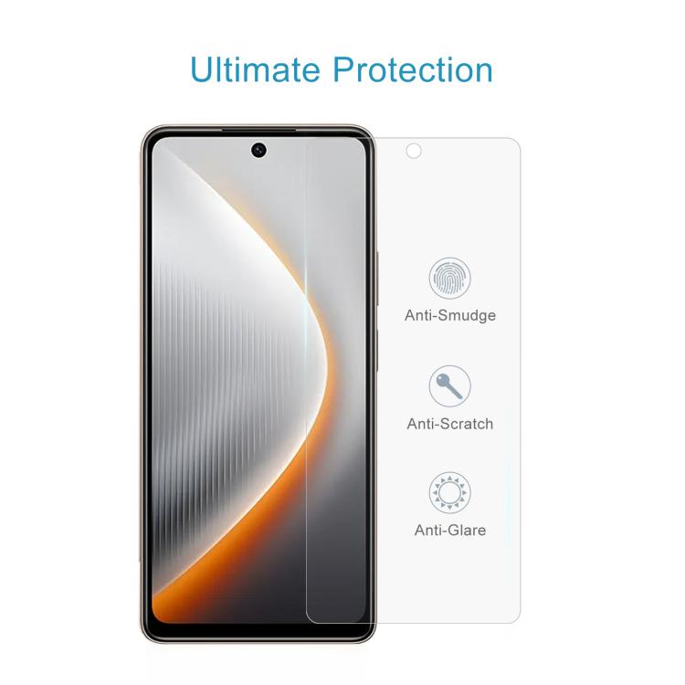 Película de vidrio templado 9H 2.5D de 0,26 mm para Tecno Pova 7 4G (10 unidades)