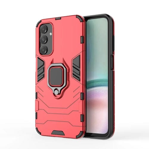 Funda Protectora para Samsung Galaxy A15 PC + TPU a Prueba de Golpes con Soporte de Anillo Magnético (Rojo)