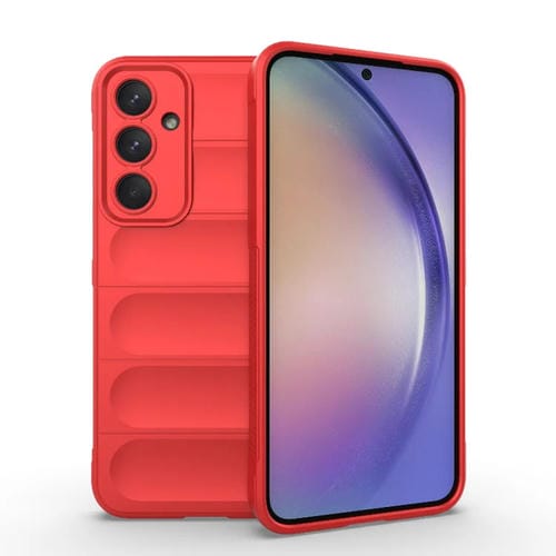Funda para Samsung Galaxy A35 5G Magic Shield TPU + Funda de Franela (Rojo)