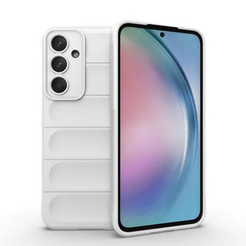 Funda para Teléfono Samsung Galaxy A55 5G Magic Shield TPU + Franela (Blanco)