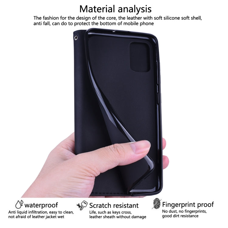Estuche de Cuero Pu Samsung Galaxy J7 J730 (Eu) Tapa Horizontal Magnética Soporte Ranura Tarjeta Cordón (Marrón)