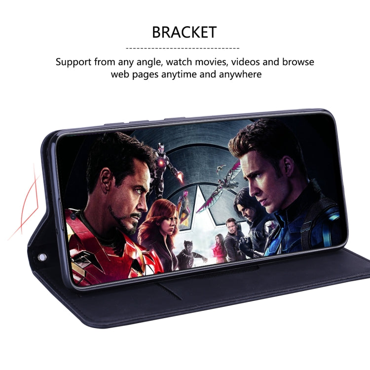 Estuche de Cuero Pu Samsung Galaxy J7 J730 (Eu) Tapa Horizontal Magnética Soporte Ranura Tarjeta Cordón (Marrón)