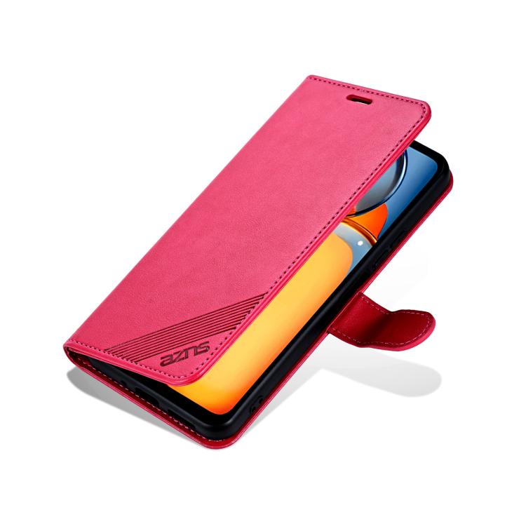 Funda de Piel de Oveja con Tapa para Huawei Mate 70 Pro y 70 Pro+ (Roja)