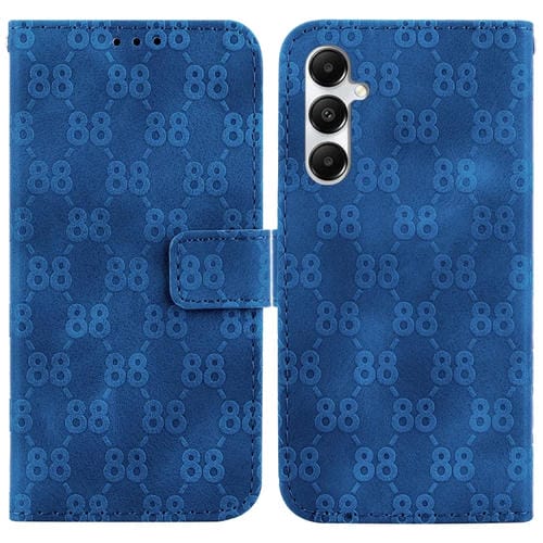 Funda para Teléfono Samsung Galaxy A05S Cuero con Relieve en Forma de 8 Dobles (Azul)