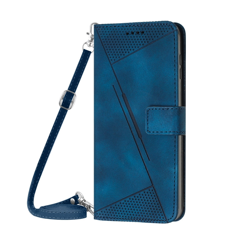 Funda de Cuero Triangular para Sony Xperia 5 Vi Dream con Cordón (Azul)