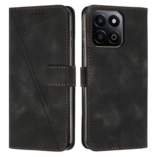 Funda de Cuero Triangular con Cordón para Honor X7C 4G/200 Smart Dream (Negro)