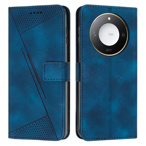 Funda de Cuero Triangular con Cordón Smart Dream para Honor X60/X9C (Azul)
