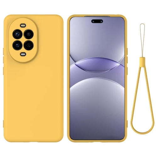 Funda Protectora Silicona Líquida Huawei Nova 13 Pro Cobertura Total (Amarillo)