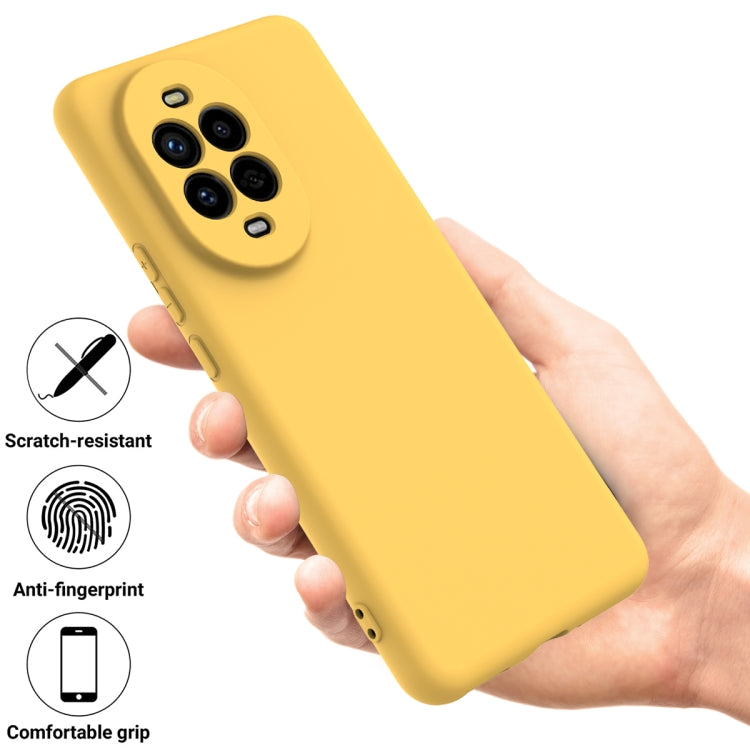 Funda Protectora Silicona Líquida Huawei Nova 13 Pro Cobertura Total (Amarillo)