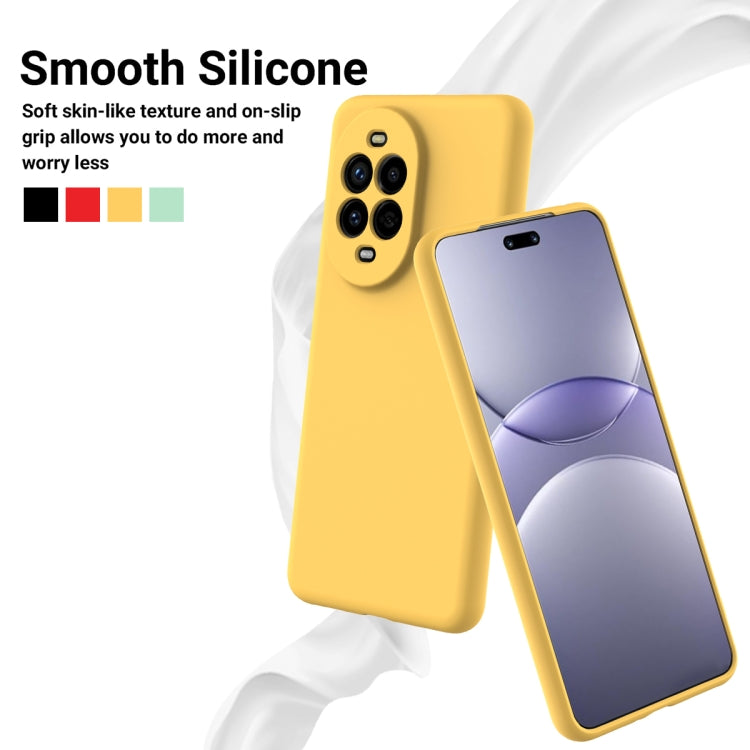 Funda Protectora Silicona Líquida Huawei Nova 13 Pro Cobertura Total (Amarillo)