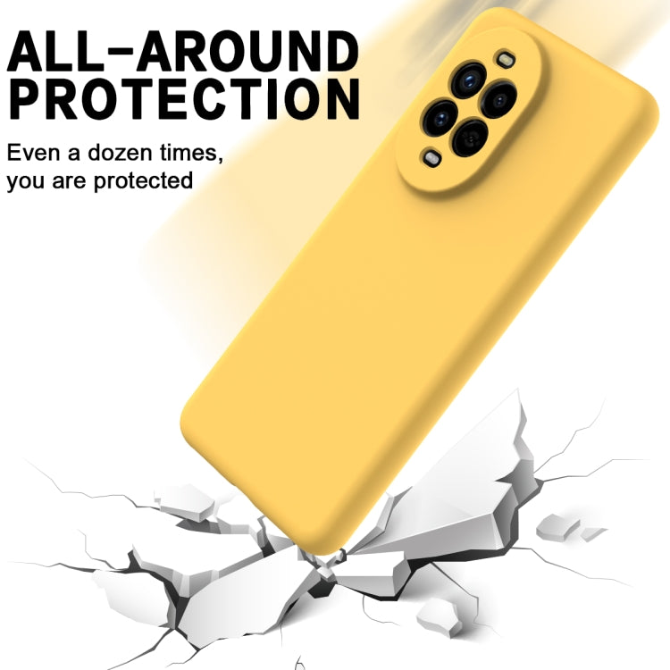 Funda Protectora Silicona Líquida Huawei Nova 13 Pro Cobertura Total (Amarillo)