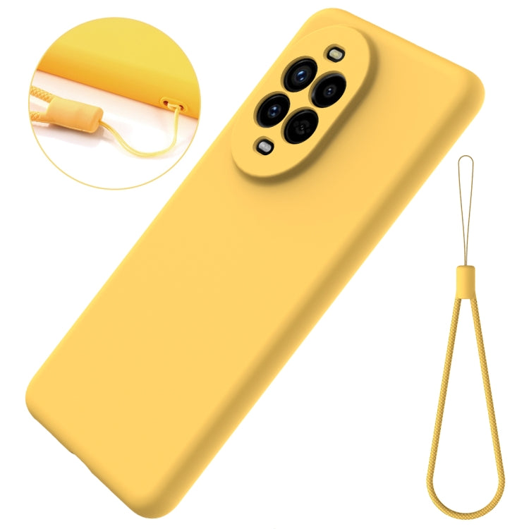 Funda Protectora Silicona Líquida Huawei Nova 13 Pro Cobertura Total (Amarillo)