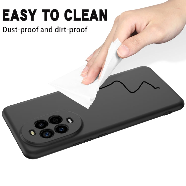 Funda Protectora Silicona Líquida Huawei Nova 13 Pro Cobertura Total (Negro)