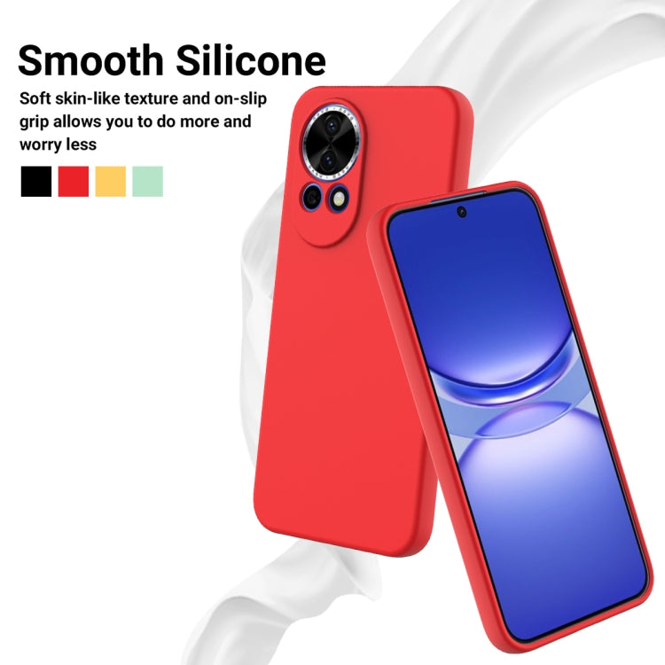 Funda Protectora Silicona Líquida Huawei Nova 12 Cobertura Total a Prueba de Caídas (Rojo)