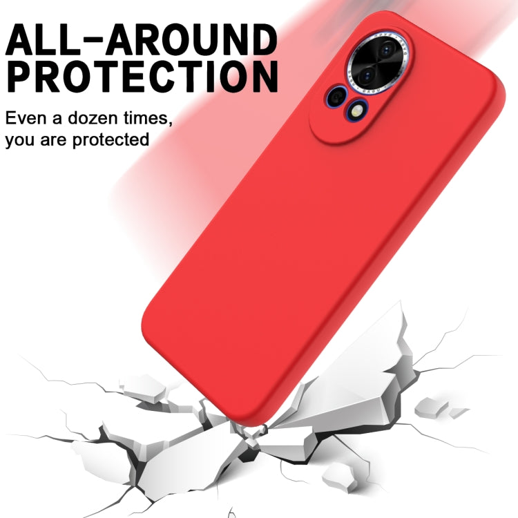 Funda Protectora Silicona Líquida Huawei Nova 13 Cobertura Total (Rojo)