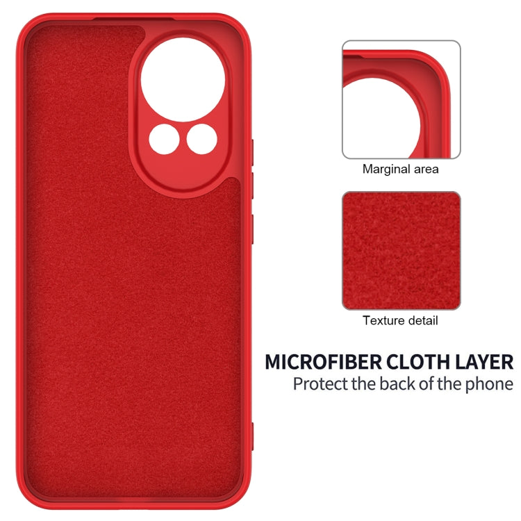 Funda Protectora Silicona Líquida Huawei Nova 13 Cobertura Total (Rojo)