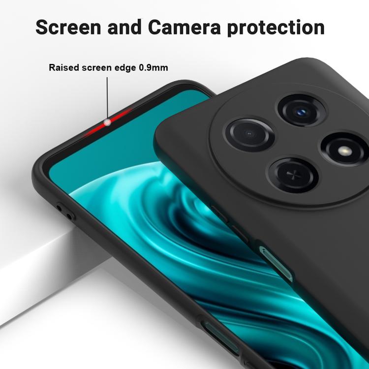 Funda Protectora Silicona Líquida Huawei Nova 13I Cobertura Total a Prueba de Caídas (Negro)