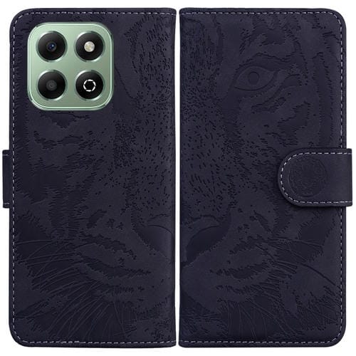 Funda de Cuero con Tapa y Estampado de Tigre para Honor X6B (Negro)
