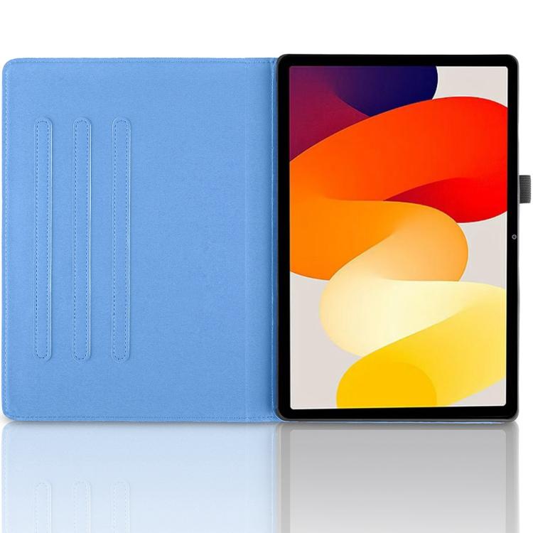 Funda de cuero con rotación en relieve Tree Life para Xiaomi Redmi K Pad (azul)
